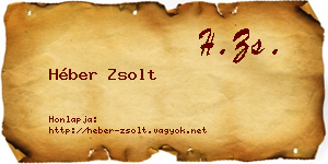 Héber Zsolt névjegykártya